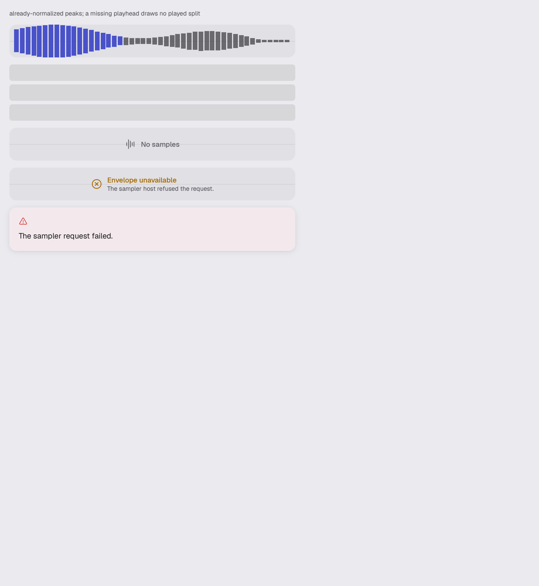 The audio-waveform scene in studio-light