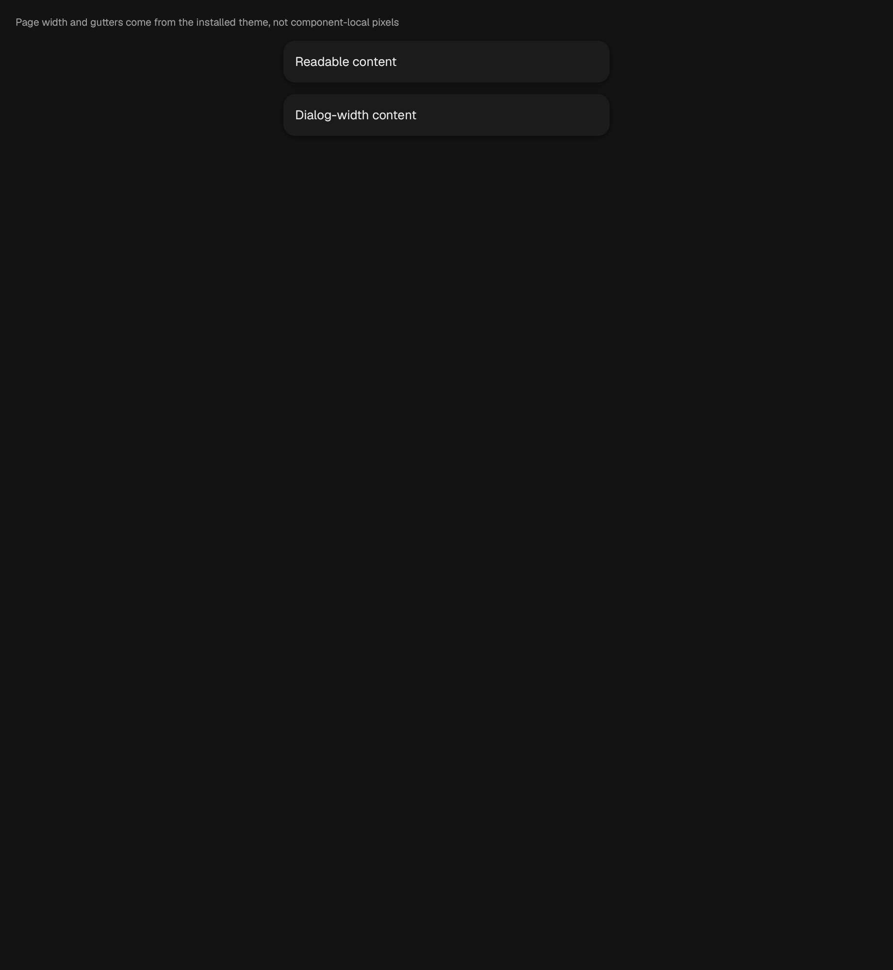The Container component in container