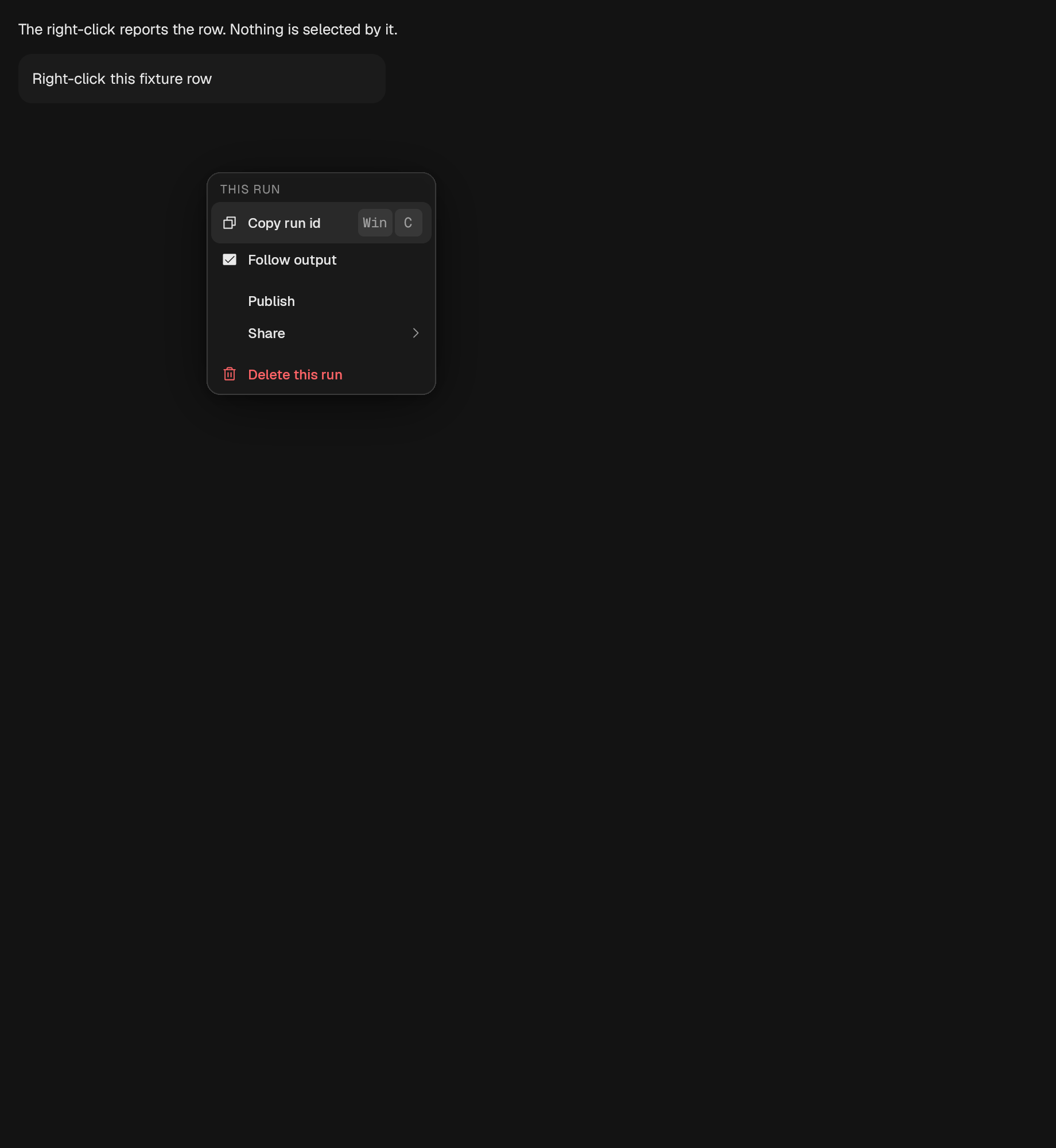 The ContextMenu component in context-menu