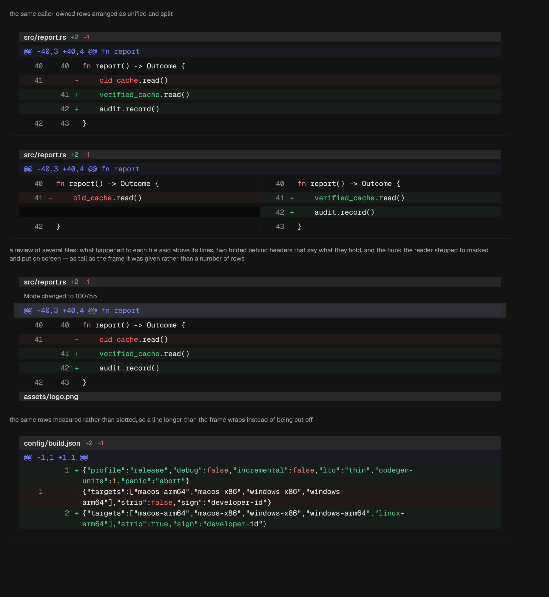 The DiffView component in diff-view
