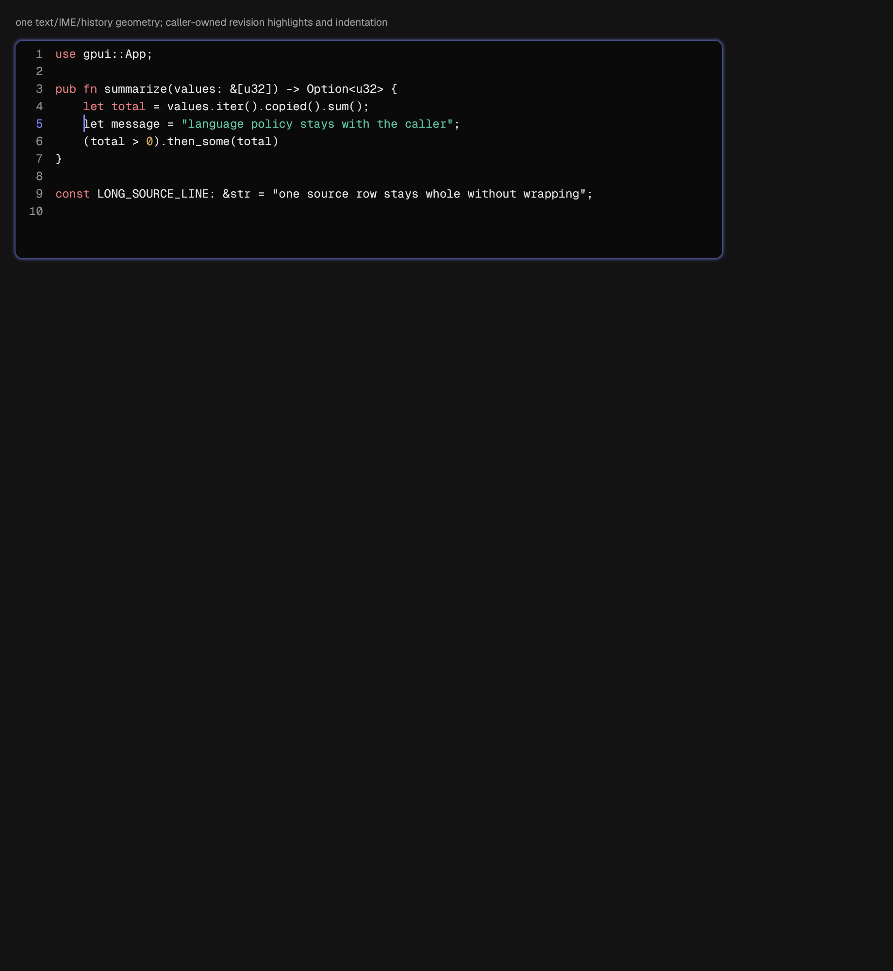 The Editor component in editor