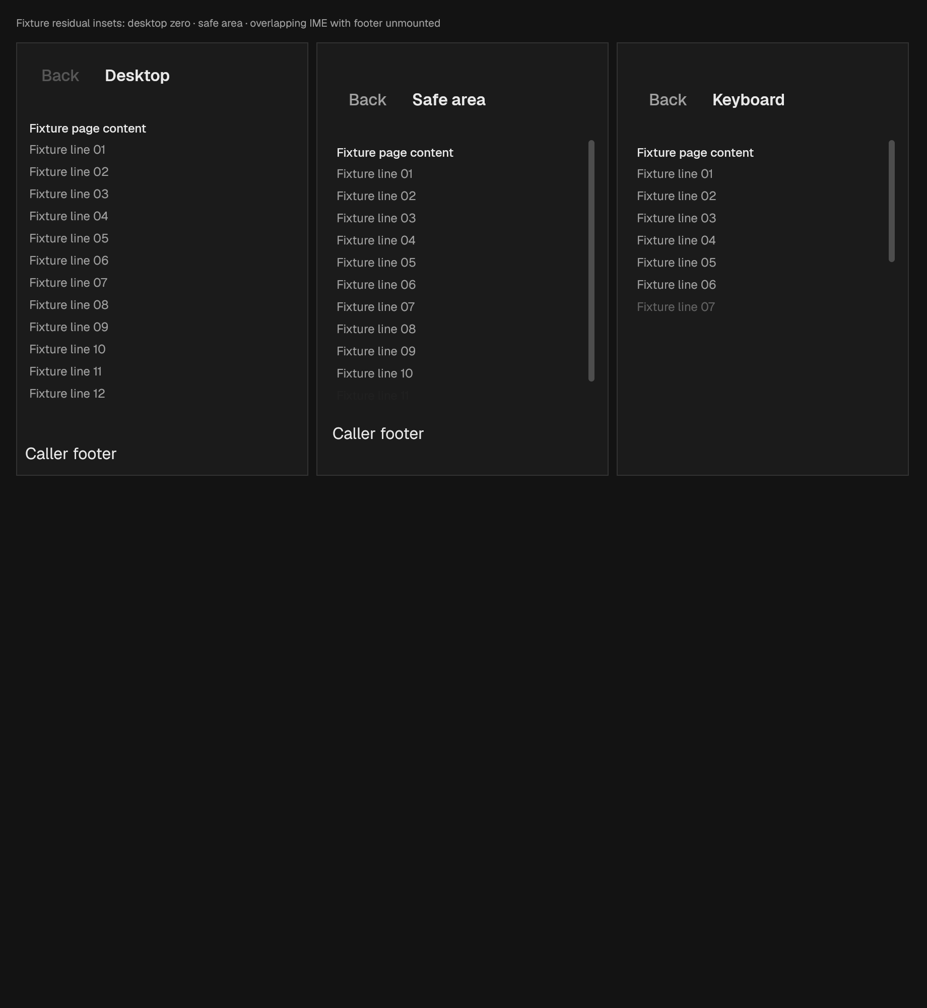 The AppBar component in mobile-page