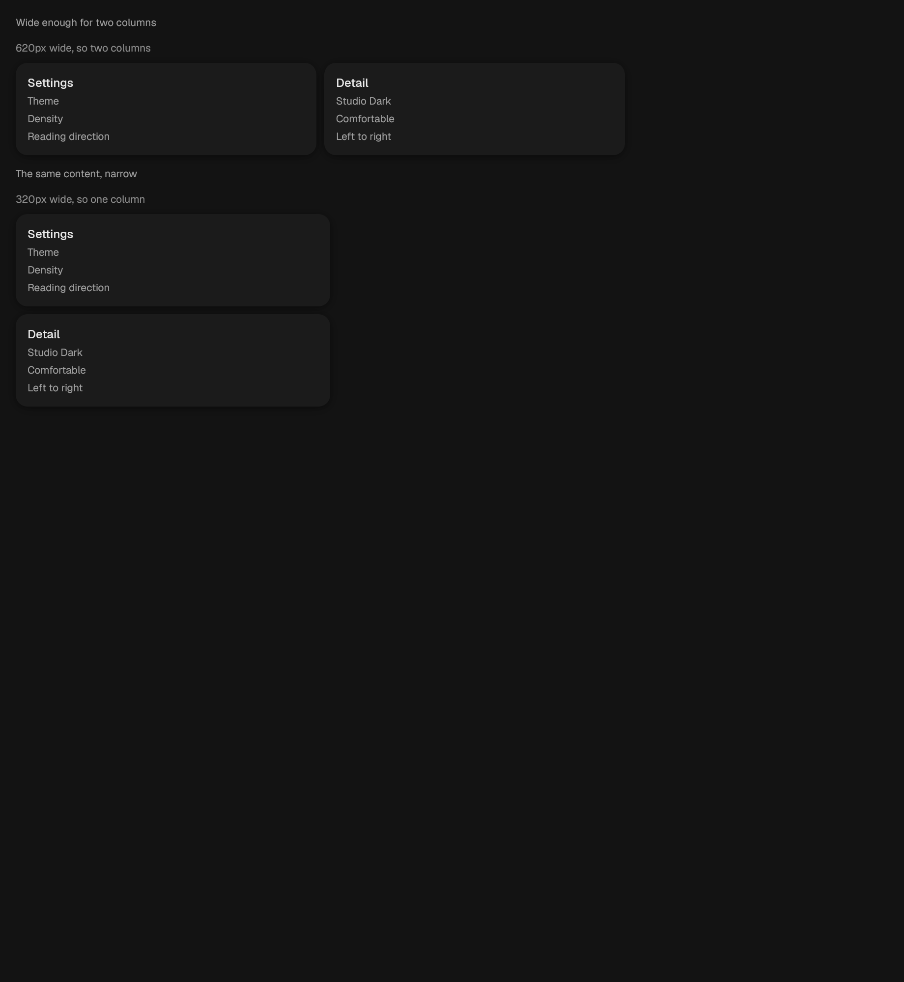 The Responsive component in responsive