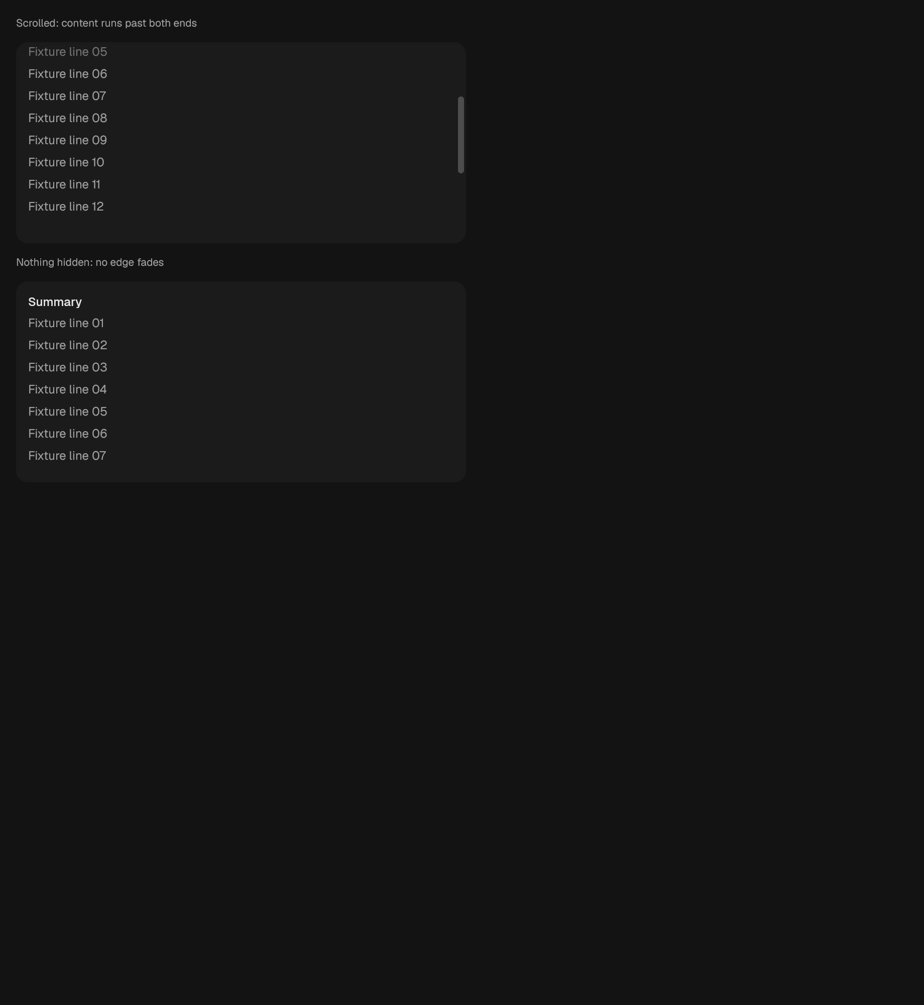 The ScrollFade component in scroll-fade