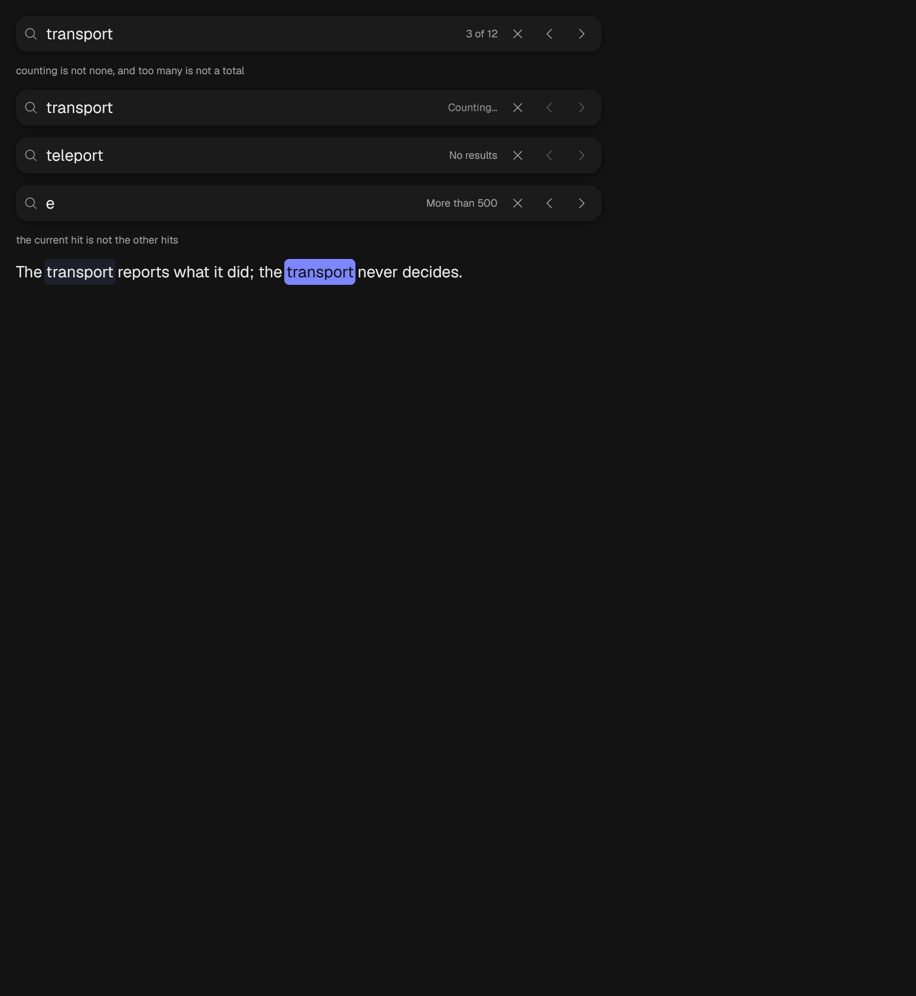 The SearchField component in search-field