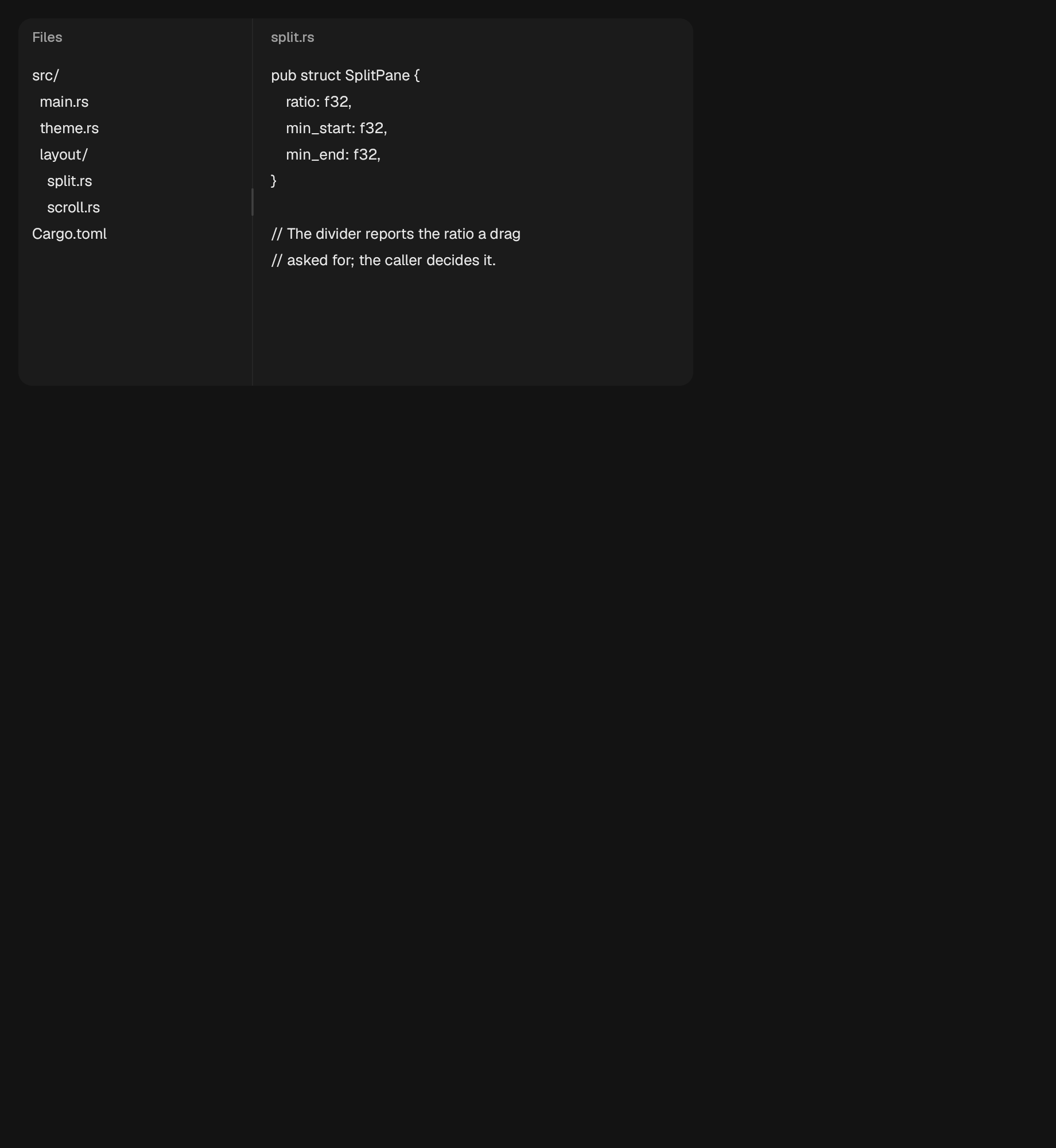 The SplitPane component in split-pane