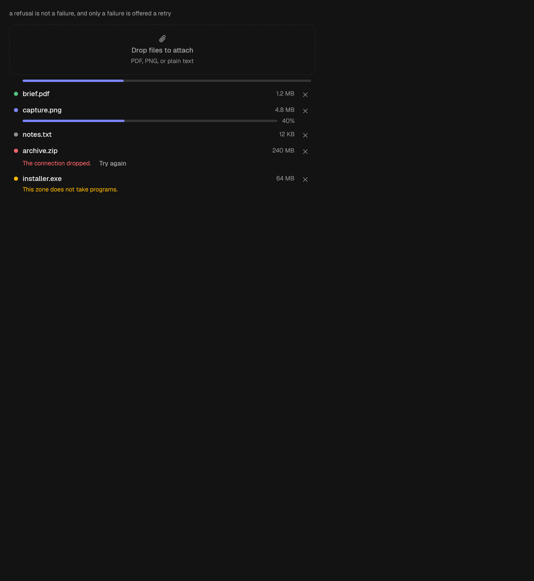 The UploadList component in upload-list