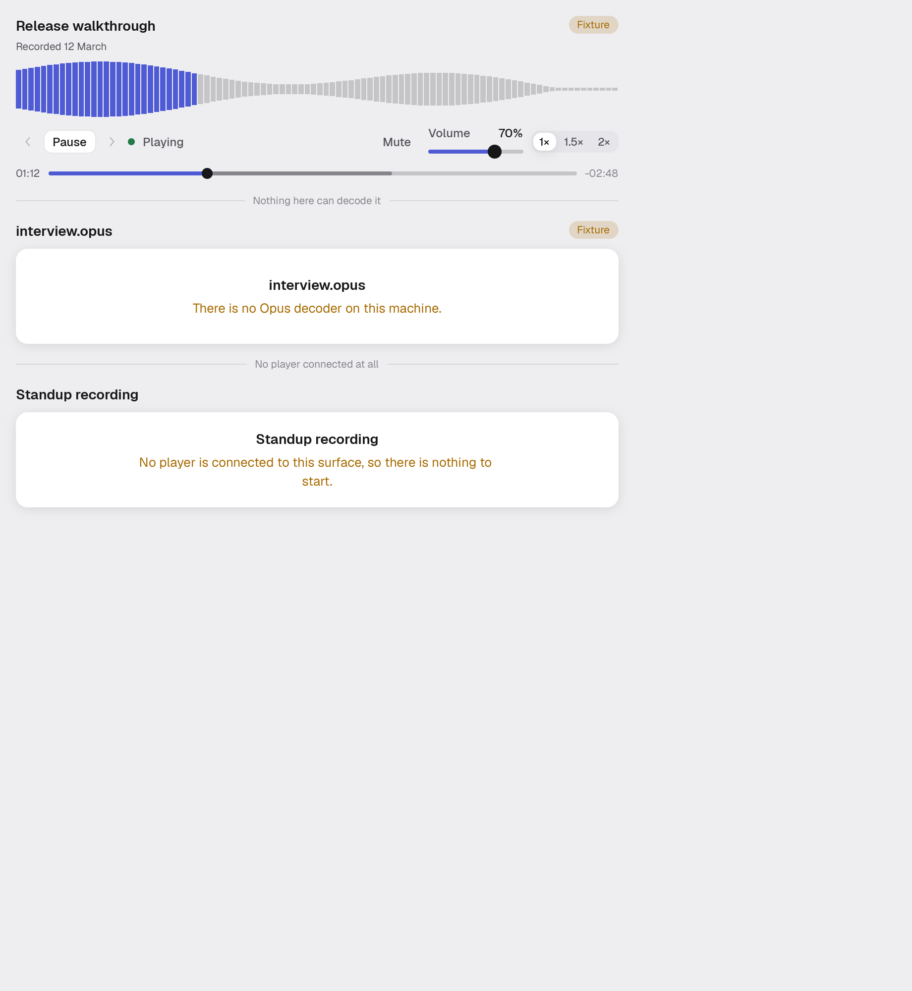 audio-player in the light theme
