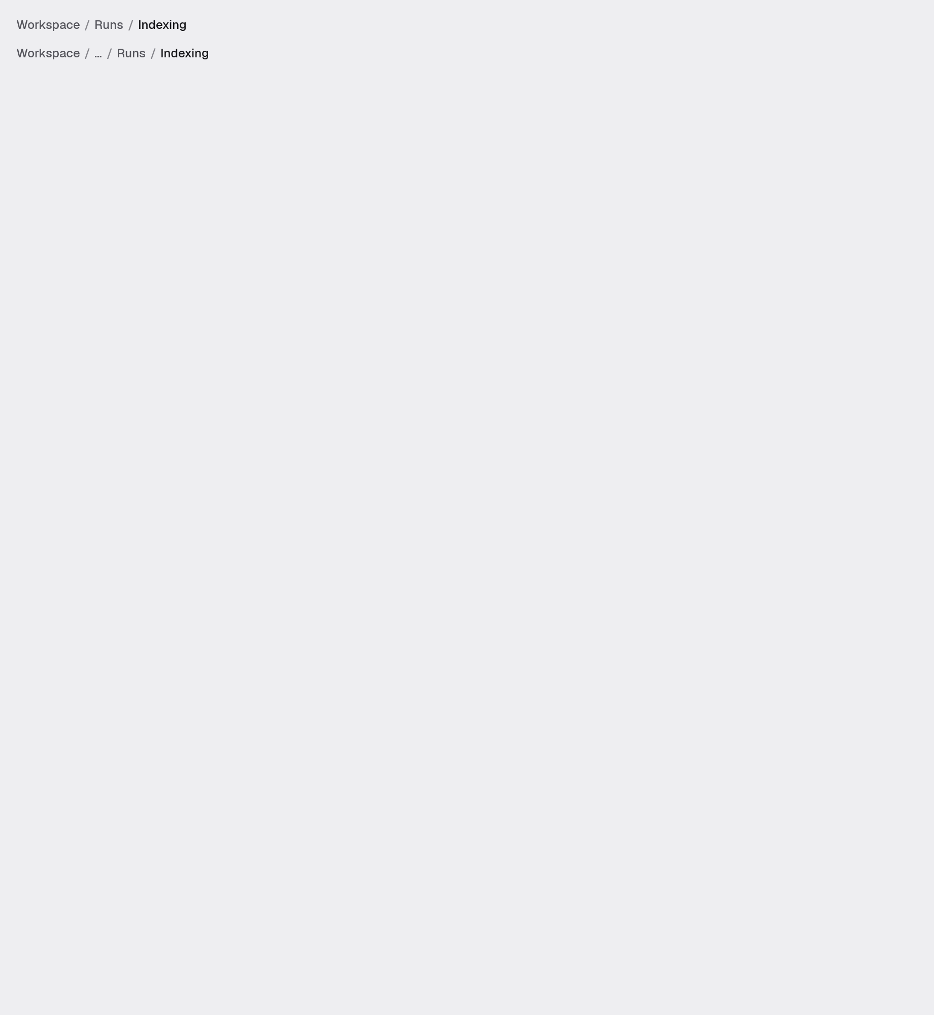 breadcrumb in the light theme