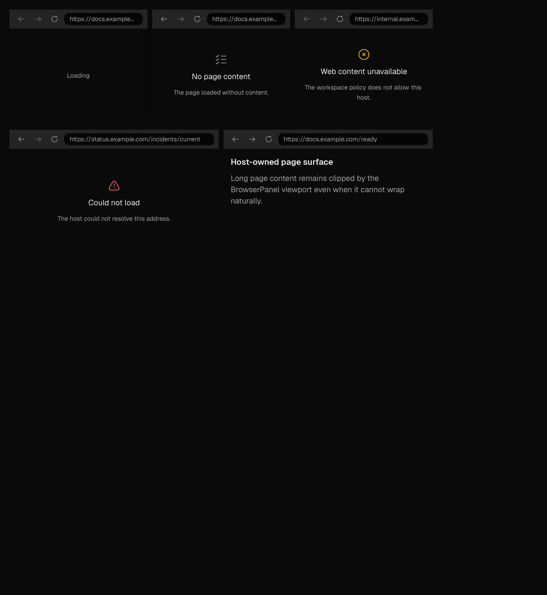 The browser-panel scene
