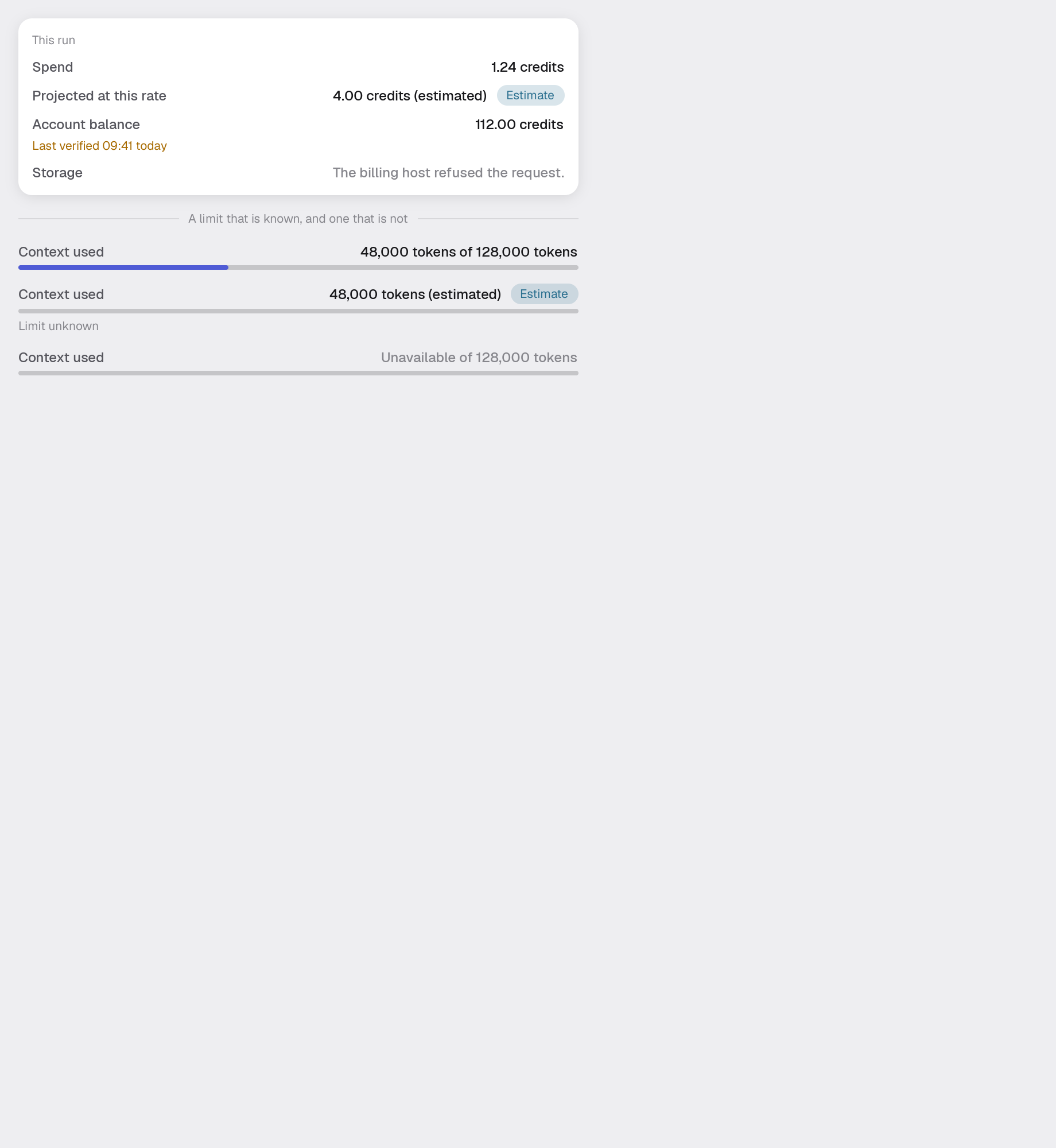 cost-meter in the light theme