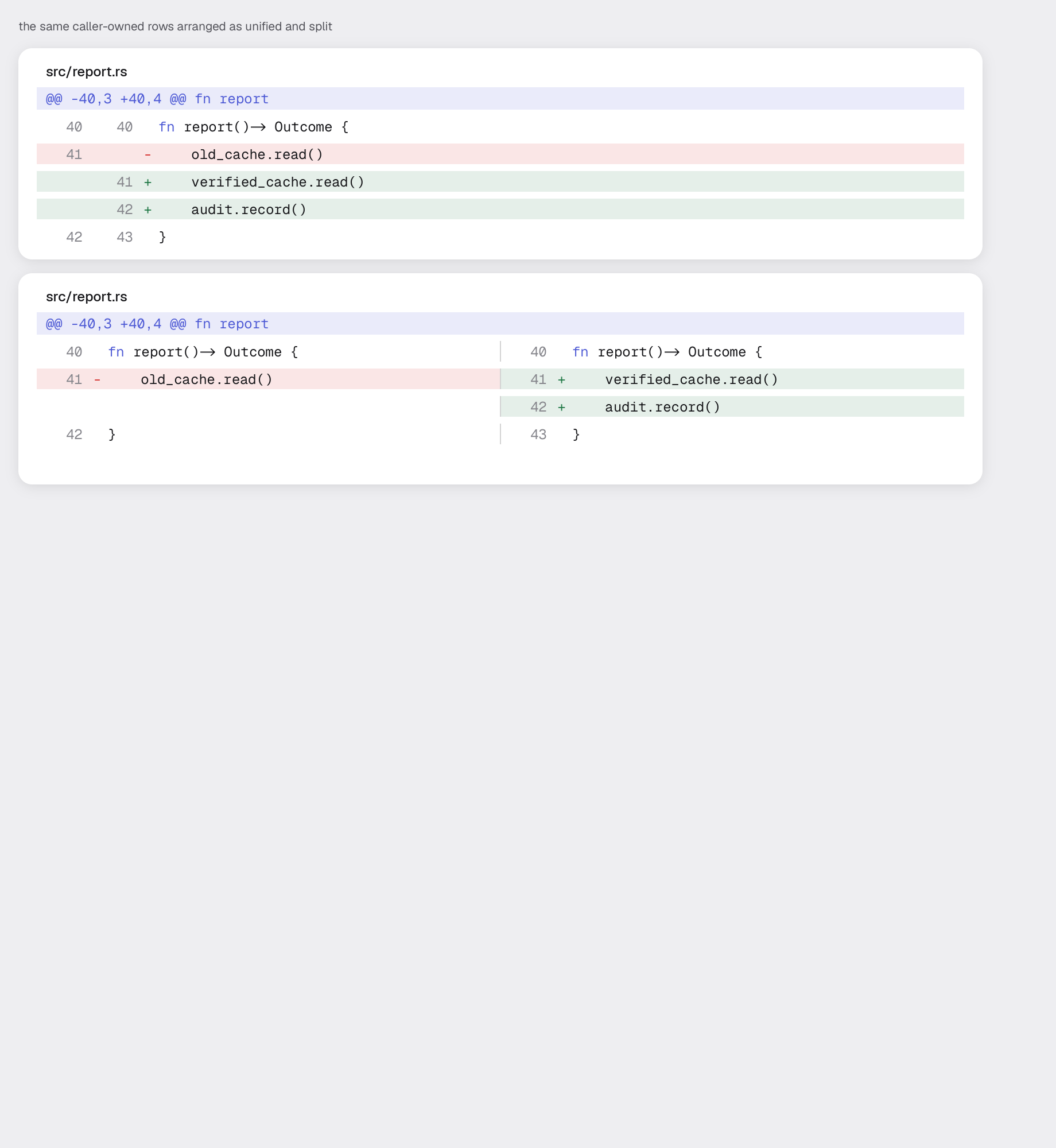 diff-view in the light theme