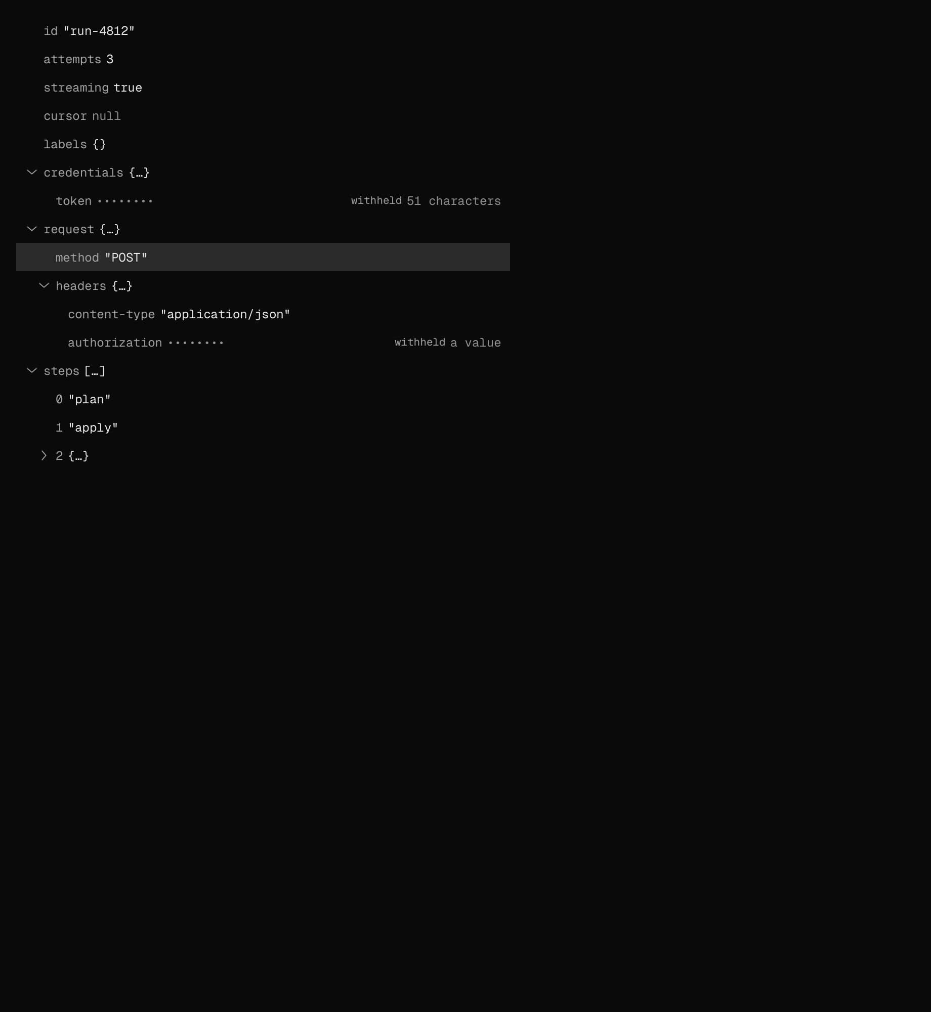 The json-view scene