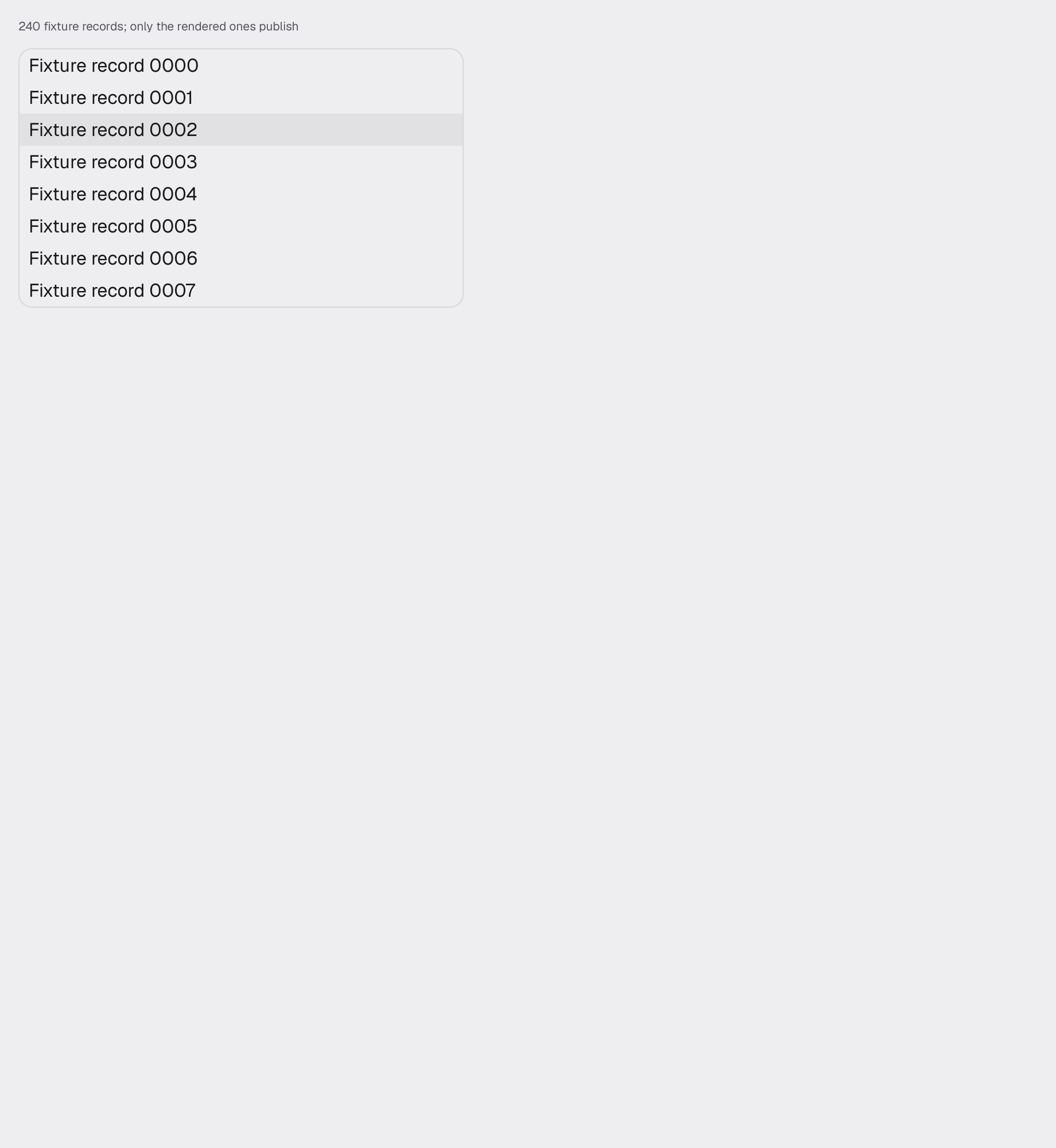 list in the light theme