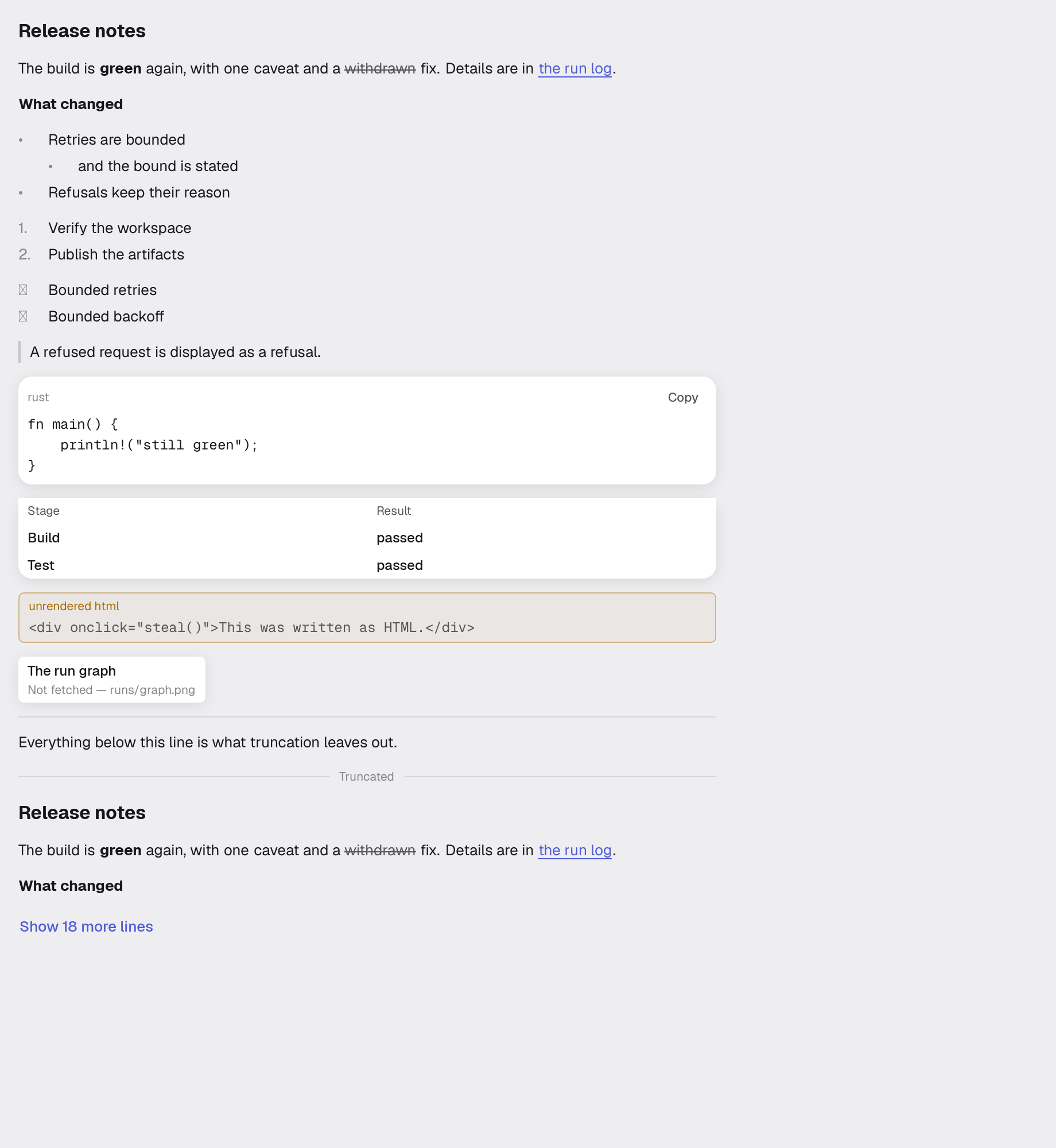 markdown in the light theme