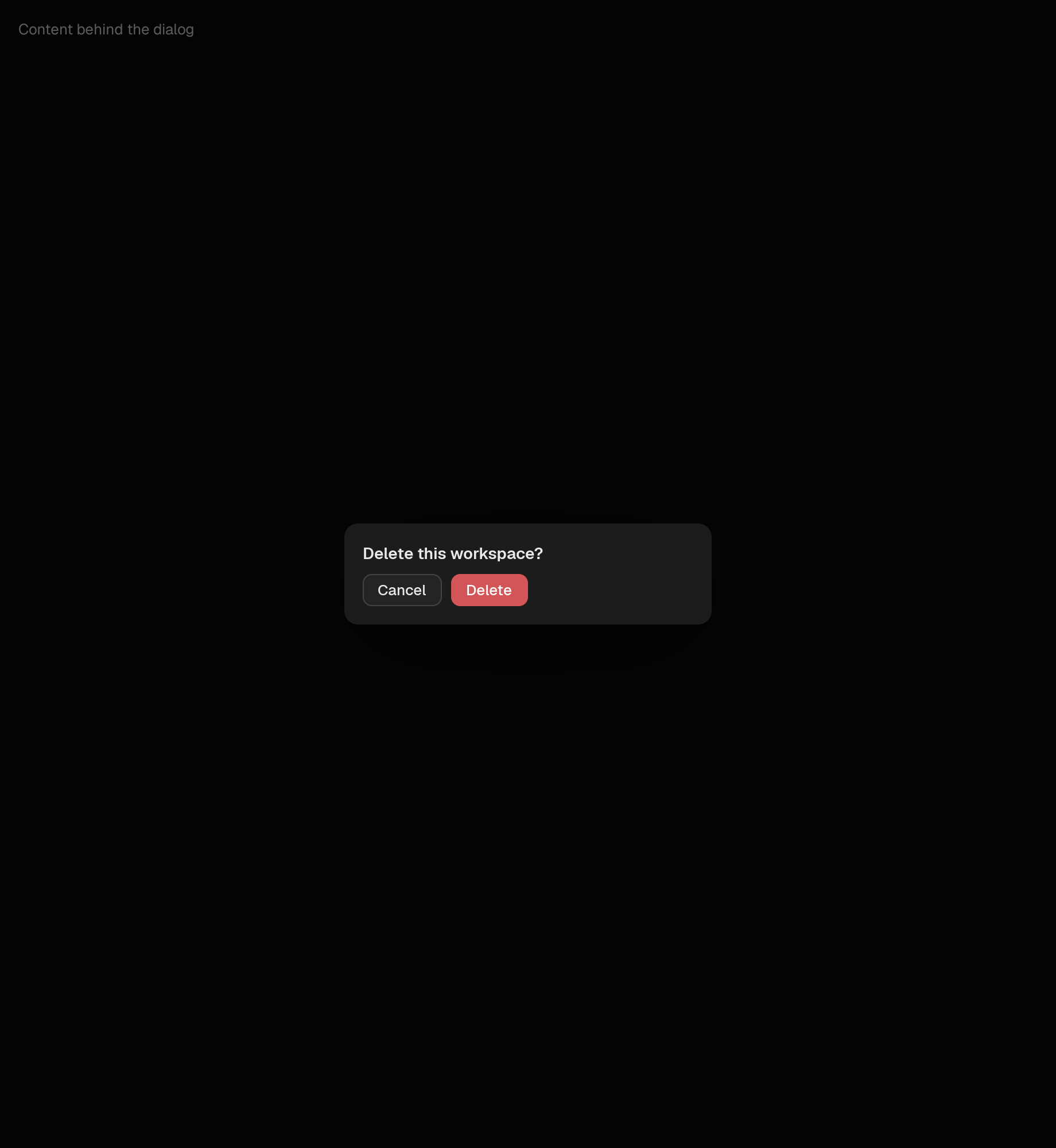 The overlay scene