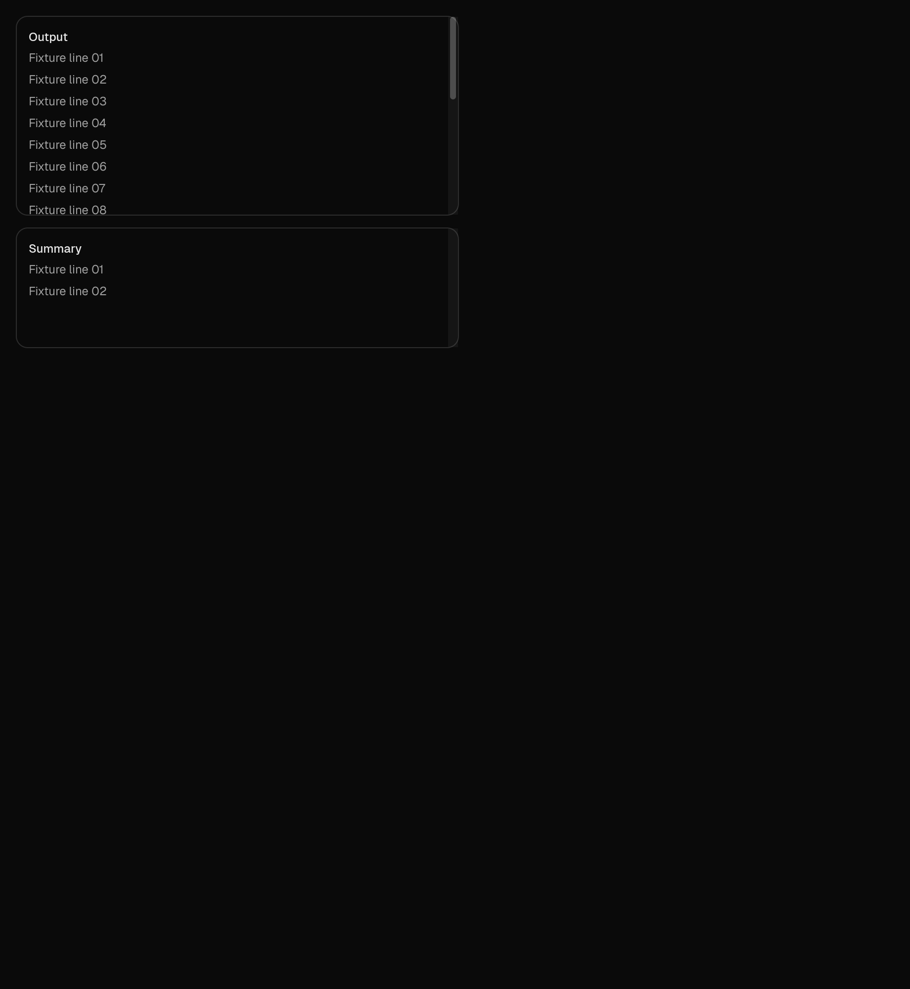 scroll-area in the dark theme