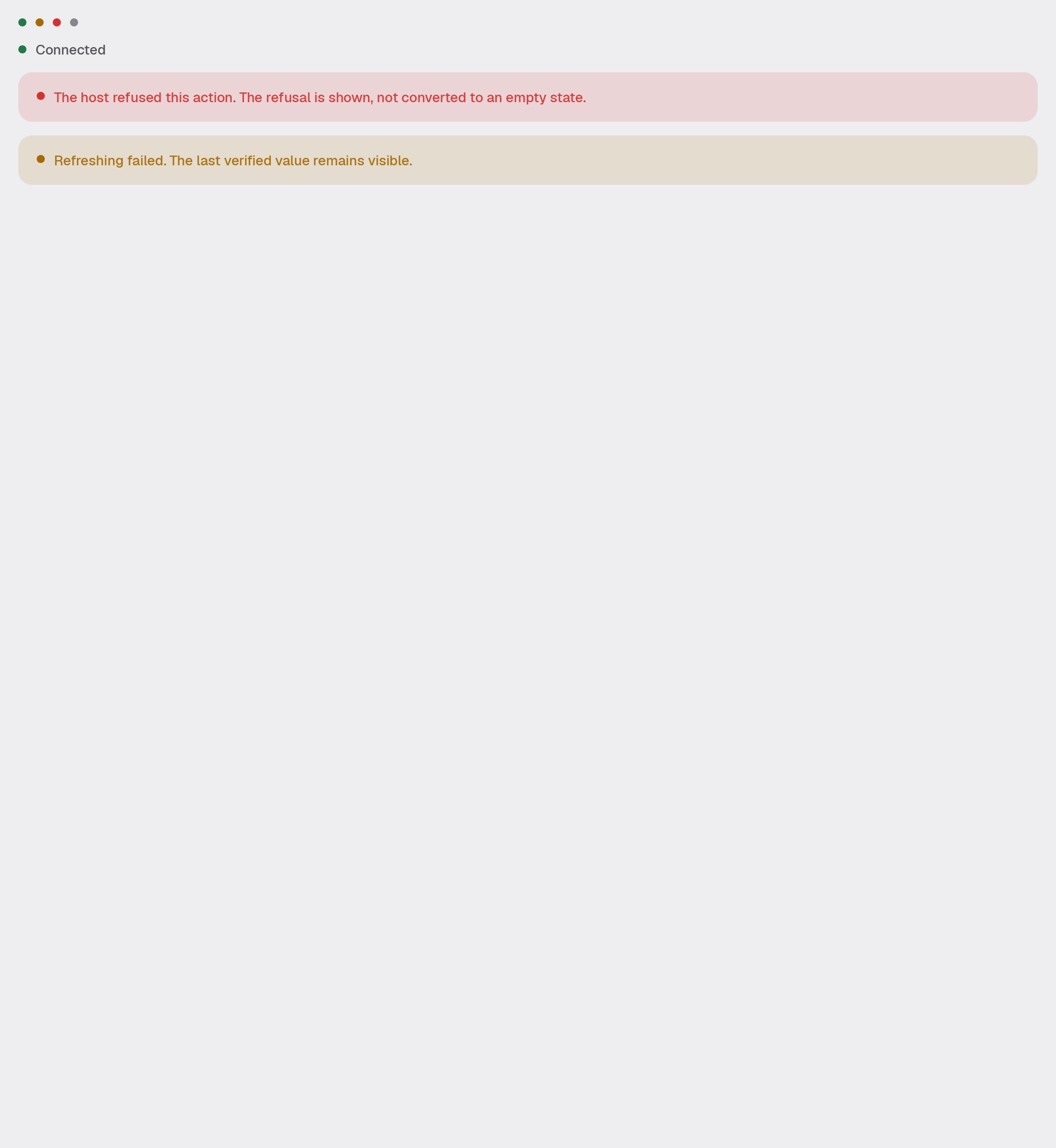 status in the light theme