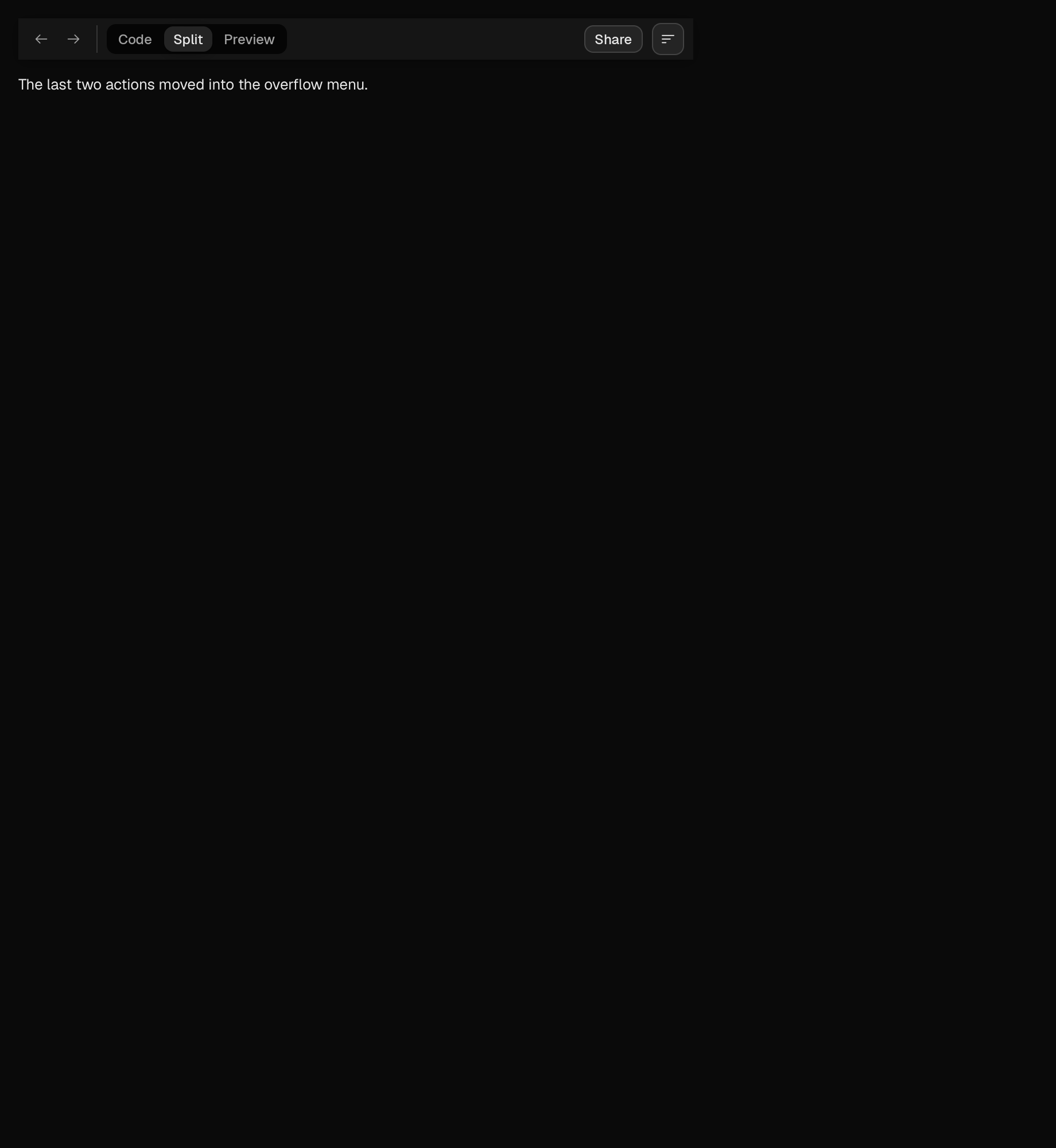 The toolbar scene