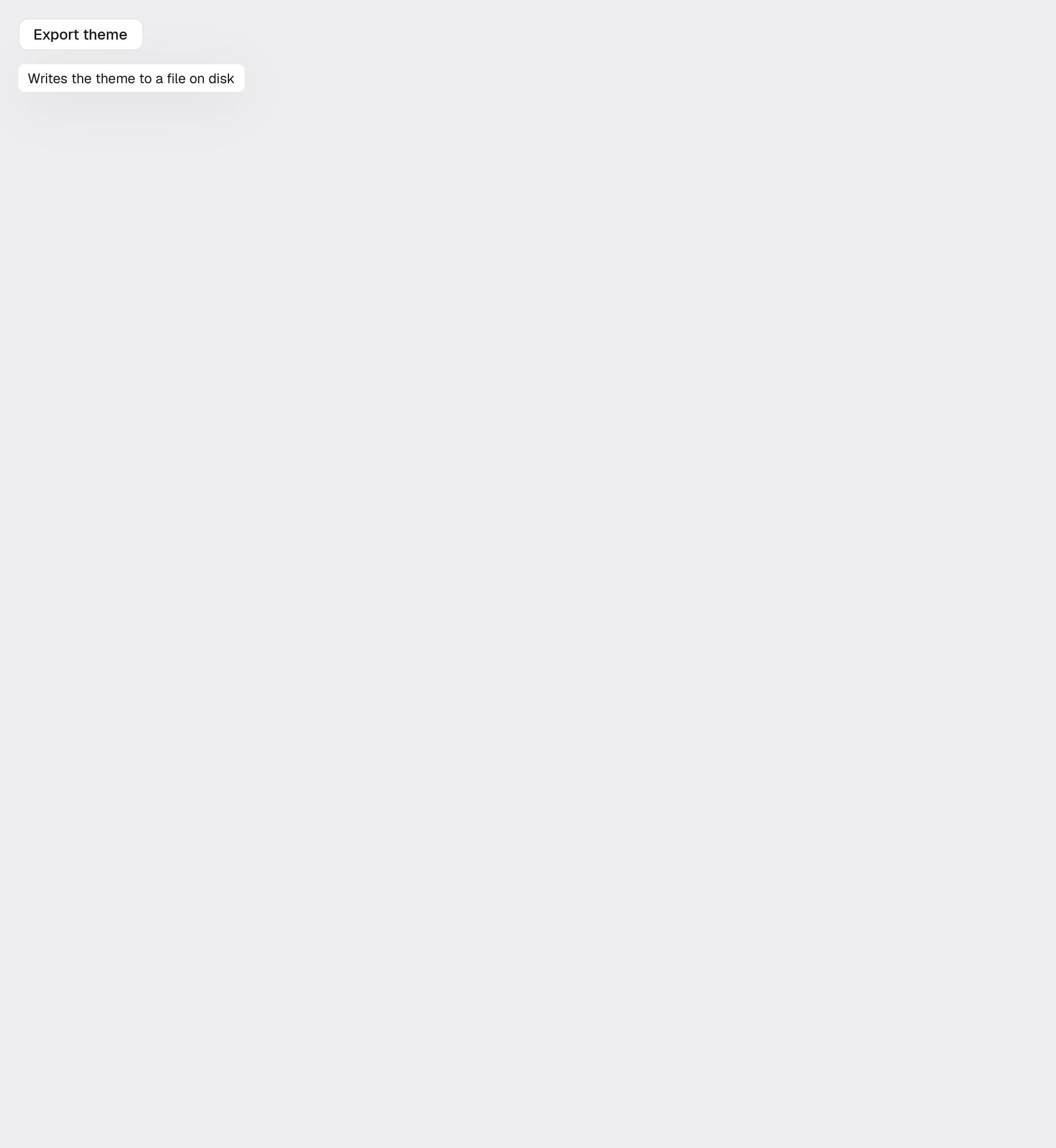 tooltip in the light theme